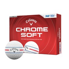 캘러웨이 2026 크롬소프트 360 트리플 트랙 볼 3피스, 1개, 12개입, 화이트