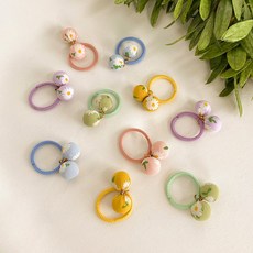 Woodpica 圖案印花圓球髮圈 10個入