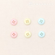 천가게 플라스틱 코트단추 와이셔츠 정장 블라우스 심플라운드 단추 3종, 03) 스카이, 1개