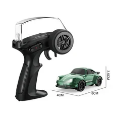 1:64 데스크탑 RC 드리프트 카 2.4G 고속 레이싱카 사륜 미니 데스크탑 원격 조종 자동차 전기 장난감 게임, 01 녹색