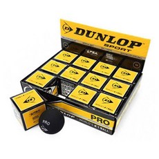 Dun Lop 스쿼시볼 블랙 경기용 박스 12개입 던롭 타이어