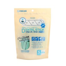 포켄스 강아지 덴탈스틱 후레시 간식, 칼슘, 400g, 1개