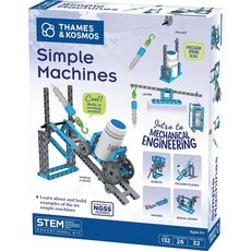정품++ Thames & Kosmos mple Machines 과학 실험 및 모델 빌딩 키트 기계 물리학 입문 6개의 클래식 심플 머신을 조사하기 위한 26가지 구축, 정품++ Thames & Kosmos mple Mach