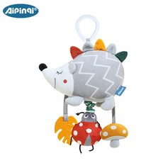 Aipinai 嬰兒音樂拉鈴玩具 寶寶推車掛件, 北歐風拉鈴 - 刺蝟, 1個