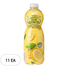 돈시몬 레몬 100% 착즙 주스, 1L, 11개