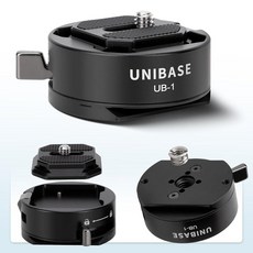 unibase tech유니베이스 아르카형 퀵 릴리스 플레이트 키트 피크 디자인 캡처 카메라 클립 DJI 로닌 RS3 프로 1/4 3/8 삼각대 슬라이더용 스레드와 호환되는 스위, 1개