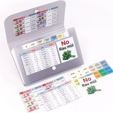 베트남 여행 동지갑 만들기/미니 포켓 파일 화일 페소, 스티커 4종