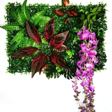 인공 식물 잔디 벽 잔디 가짜 꽃 결혼식 장식 가정 용품, 14 picture color