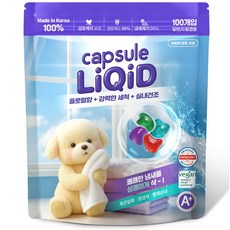 캡슐세제 리퀴드 4챔버 실내건조 캡슐 세탁 세제, 1개, 100개입