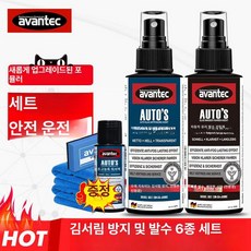 자동차 유리 발수 코팅제, 방수제 김서림방지 세트 2개 브러시, 1개, 1L