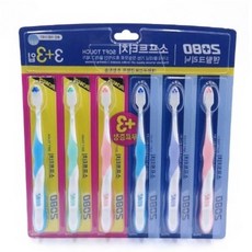 애경 2080 칫솔 6개입 치아칫솔 성인칫솔 부드러운칫 1(PC)