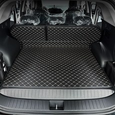 카프트 2025 더 뉴 스포티지 페이스리프트 호환 트렁크매트 퀄팅 차박 용품, 하이브리드(일체형), 트렁크스피커-유, 블랙-베이지