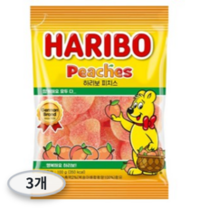 하리보 피치스 젤리, 100g, 3개