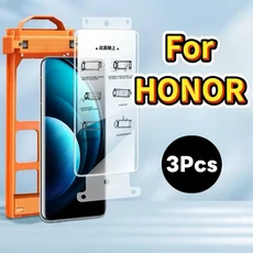 세라믹 필름 스크린 보호필름 3개입 HONOR Magic 7 6 Pro 90 100 200 300 Ultra 400용 먼지 없는 위치 지정, 06 Magic 6pro