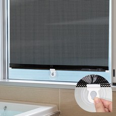 방수 흡착블라인드 욕실 주방 흡착식커튼 베란다 미니 무타공 차량 블라인드 햇빛가리개 대