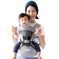 [ninaru 엄마 베스트 2024년 수상] (케라타) 힙 시트 아기띠 (대면 안기) 앞으로 안기) 3WAY 베이비 캐리어 웨이스트 캐리 분리 가능 (b. 그레이), 상세페이지 참조