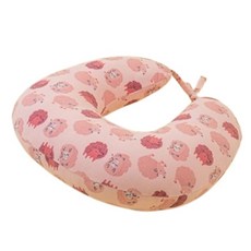 UniBABE優貝比 哺乳三用U型枕超細纖維款(草泥馬/刺蝟/雪地), 粉色