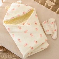 熱銷秋冬款嬰兒包巾，厚款嬰兒抱被85*85cm，寶寶包被可愛寢具，新生兒被子抱毯保暖包巾