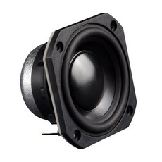 2寸HiFi全音域喇叭 發燒級中高音 人生細膩 中音清晰 升級家用老音響升級利器, 方形, 8歐姆, 黑