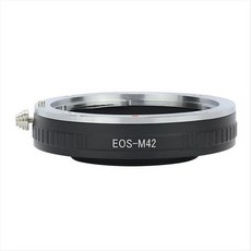 Canon EF EOS-M42EOS 렌즈를 M42 나사 마운트 펜탁스 카메라에 연결하는 매크로 어댑터, 검은색
