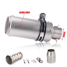 z900 R3 R25 MT07 MT09 R1 용 DB 킬러가있는 범용 51mm 60mm 오토바이 배기관 proyect 머플러 탄소 섬유 배기, [14] a13-51mm