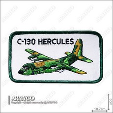 【ARMYGO】空軍C-130大力神運輸機機種章，軍事模型收藏，個性化服裝配飾，展現飛行熱情, 1個, 不車魔鬼氈