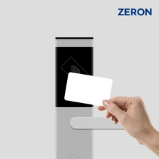 ZERON RFID 도어락카드키 현관문 출입 보조키 신용카드형 13.56Mhz Mifare 14443A CUID Z105, 10개