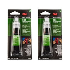 3M 블랙 슈퍼 웨더스트립 접착제 03602 1플로즈 팩당 1개, 1 fl oz (Pack of 2), Black Super