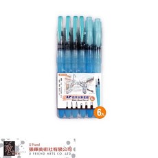 AP 自來水筆套組 E0102/E0103 水彩筆 繪畫筆 儲水筆, 1個, 6支組 / E0103