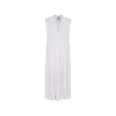 세미쿠튀르 칼라 플리츠 드레스