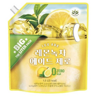 레몬 녹차 에이드 제로 /다이어트/음료/휴식/아침/쥬스/데일리/청량/상큼/깔끔/마무리/건강/습관/시원, 1개, 1.5L