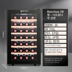 미니 음료 보관 위스키 와인 셀러렌탈 술장고 주류 쿨러, 기본 모델명/품번, [28병] 너도밤나무 선반