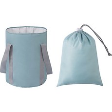 五層加大摺疊泡腳桶 泡腳袋 加高足浴盆 便攜式泡腳盆, 詳見包裝, 詳見包裝, 嫩藍(贈收納袋)