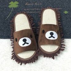 걸레 슬리퍼 청소신발 바닥청소 슬리퍼, 1