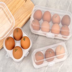 하나다 휴대용 계란 보관 케이스 휴대용계란보관함8구, 4구