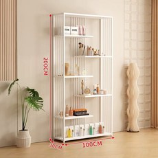 화장품 진열대 led 업소용 장식장 네일 화이트 미용실 수납함, AD. 빛 없는 흰색 100x30x200, 1.[조명없는 흰색] 100x30x200