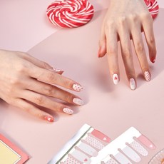 벨라넬라 붙이는 매니큐어 네일스트립 네일아트 Hearts, 1개, 레드