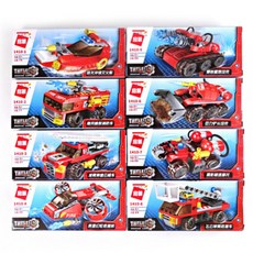 어린이 아동 소방파 소방 교육 계몽 조립 블럭 랜덤, 단품