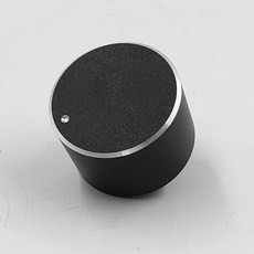 熱賣 30mm全鋁合金噴砂旋鈕 銀色黑色磨砂電位器旋鈕開關 機箱調節旋鈕, 1個, 黑色