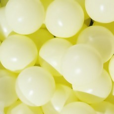 유아동 마루 아기 볼풀공 8.5cm 단색 50P KC인증 국내 자체 생산, 07. 연노랑