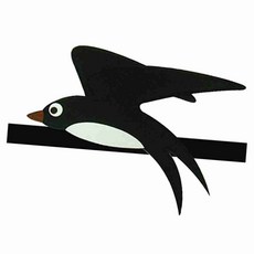 동물머리띠 제비 파티용품