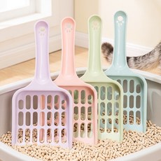 고양이 똥삽 냥집사 두부 모래 촘촘 삽 화장실 청소 감자 캐기 미니 파스텔 컬러 배변 스쿱, 1개, 라벤더