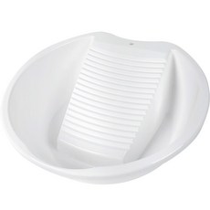 DYXOO 搓衣板式洗臉盆 S號, 白色的, 1個