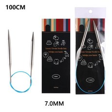 루엔 원형 뜨개질 바늘 튜브 매끄러운 코바늘 직조 바느질 도구 울, 1개