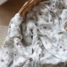 嬰兒A類竹棉蓋毯春夏新款寶寶小被子四層透氣襁褓被幼兒園午休毯, 石榴