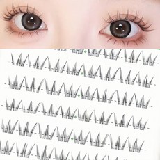 아토포스 노글루 속눈썹 포인트 아이돌 속눈썹 내추럴 투명라인 9-11mm, 1개, 블랙 1개, 블랙