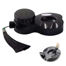 EsiFare 미니 먹 뚜껑이 있는 잉크 홀더 서예 회화 접시 펜 랙 벽돌 커버 포함 서예 도구 먹통 잉크 입히기 문방 사보 서예용품 서예 키트 잉크가 흘러내리는 것을 방지 초보자