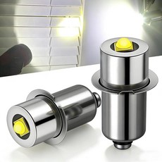 Qasim P13.5S LED 손전등 전구 3-12V 화이트 PR2 PR3 변환 교체 토치 랜턴 작업 3W 3V 3.8V 4.5V 6V 9V 12V 2-8C&D 전구용 2팩 1