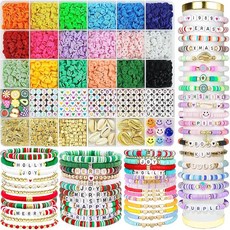 Clay Beads 클레이 비즈 팔찌 만들기 키트 어린이 DIY 공예 세트