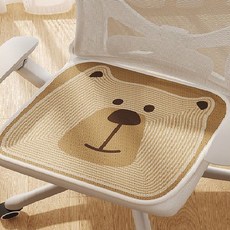 러빙랩 시원한 냉감 듀론텍스 통풍 애니멀 쿨방석 45X45cm 2개1세트, 곰2P
